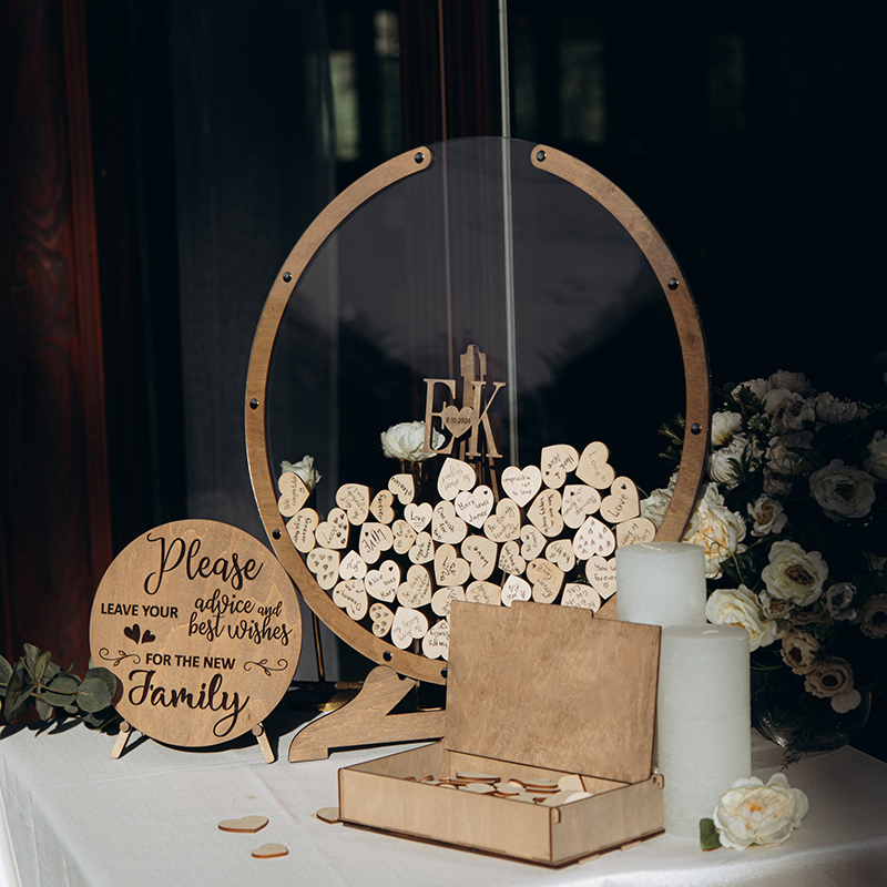 Personalized Guest Book - Custom Wedding Guest Book Sign Family