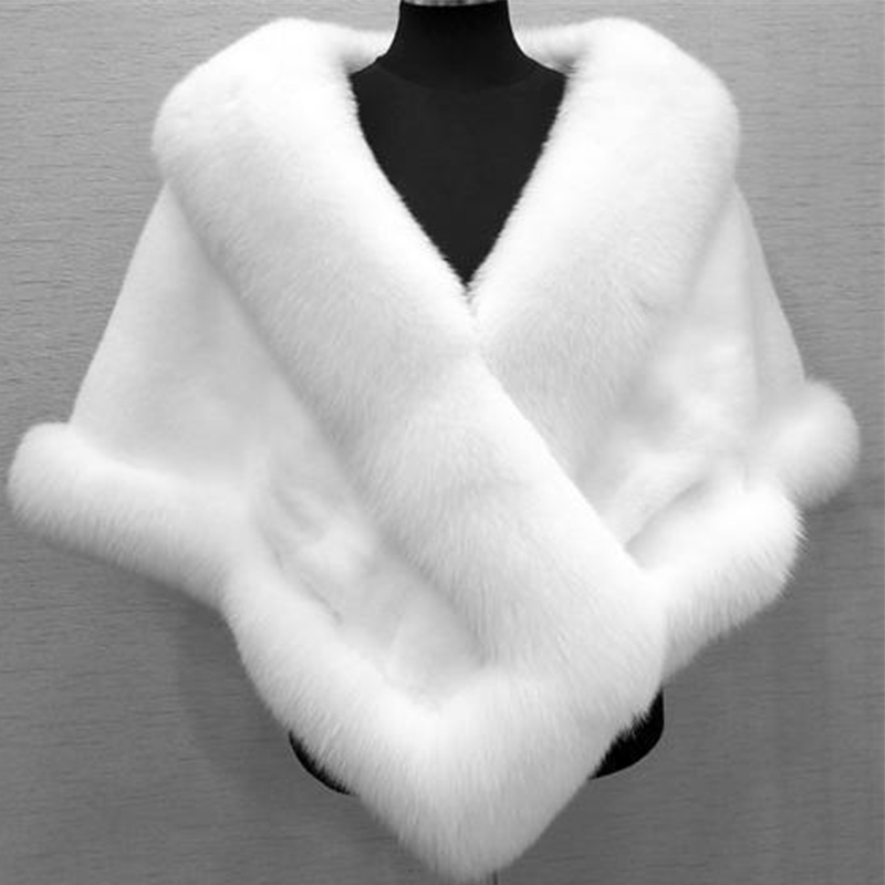 Wedding Dress Supply - Women Winter Faux Mink Fox Fur