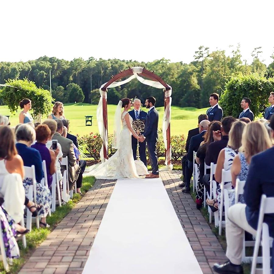 Aisle Runner White - Thick White Carpet Runner for Party,