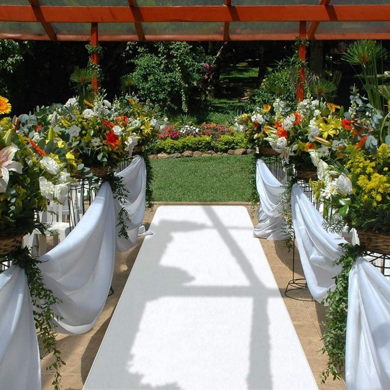 Custom Length Wedding Carpet A - Aisle Runner White avis et prix
