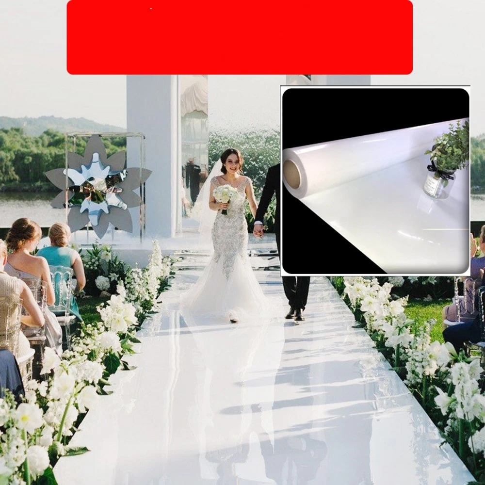 Wedding Centerpieces Mirror Ca - Aisle Runner White avis et prix