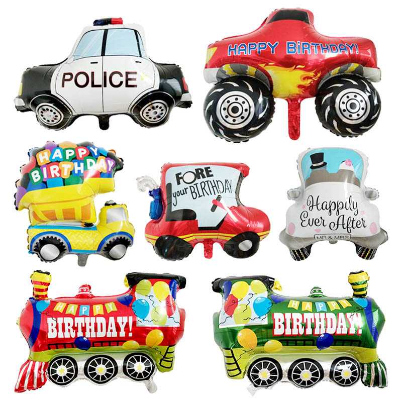 1PC Cartoon Car Balloons Fire  - Wedding Qq avis et prix