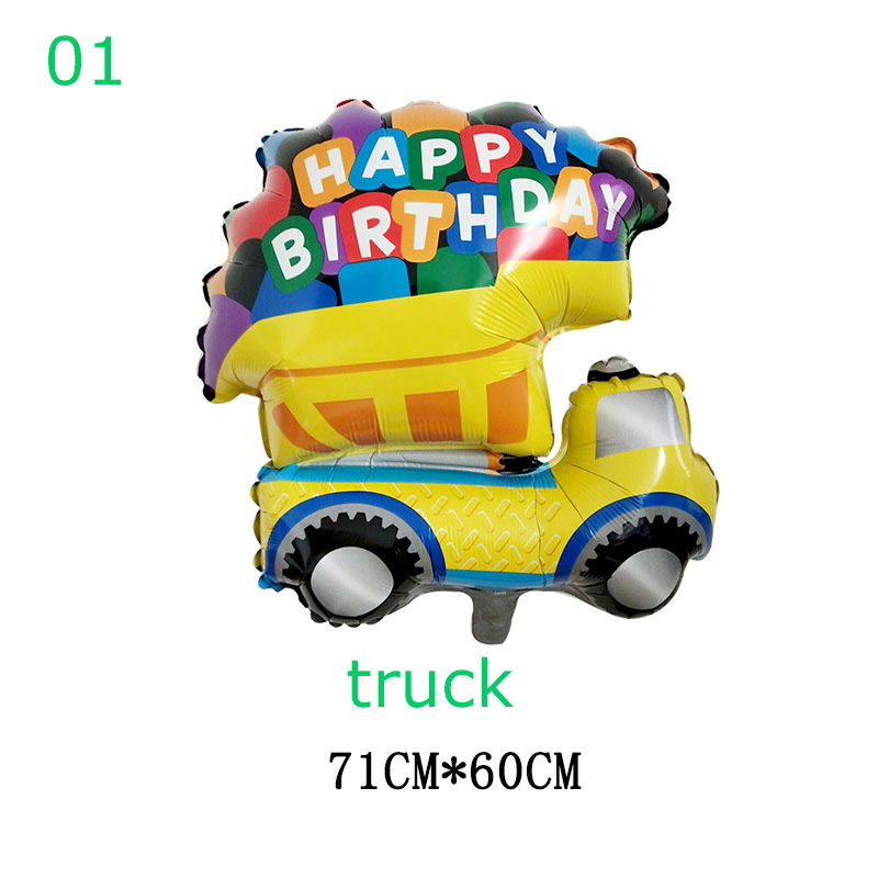 1PC Cartoon Car Balloons Fire  - Wedding Qq avis et prix