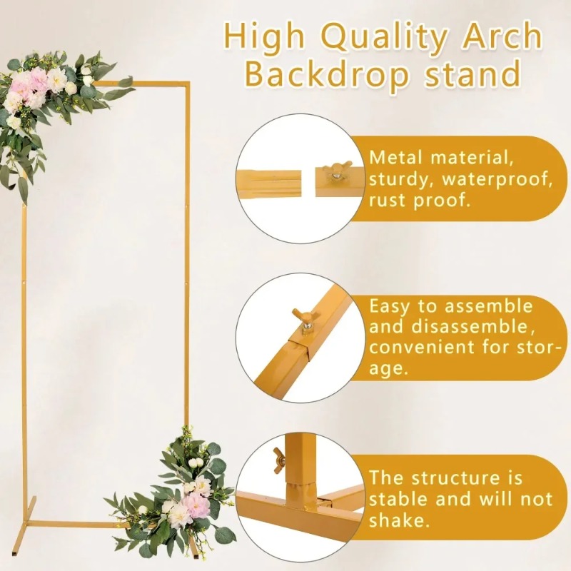 Wedding Arch 6.6FT X 6.6FT Squ - Wedding Balloon Arch avis et prix