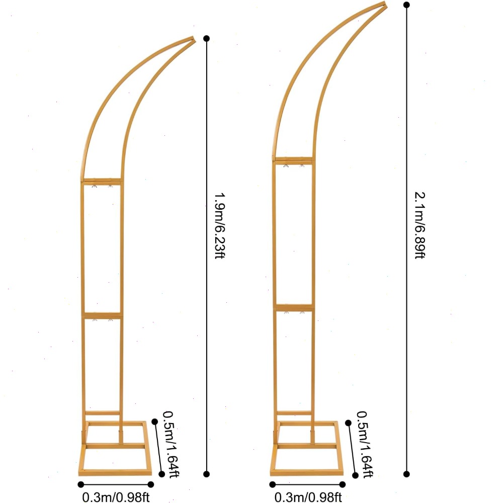 2Pcs Curved Wedding Arch Backd - Wedding Balloon Arch avis et prix