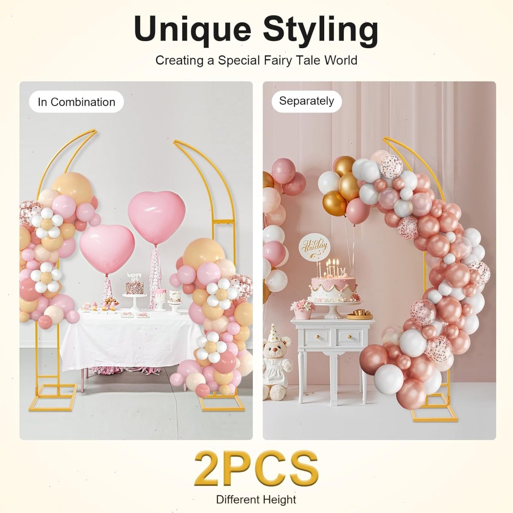 2Pcs Curved Wedding Arch Backd - Wedding Balloon Arch avis et prix