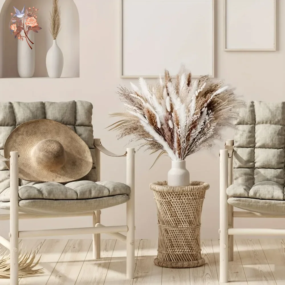 60 Pieces Dried Pampas Grass F - Wedding Floral Supply avis et prix