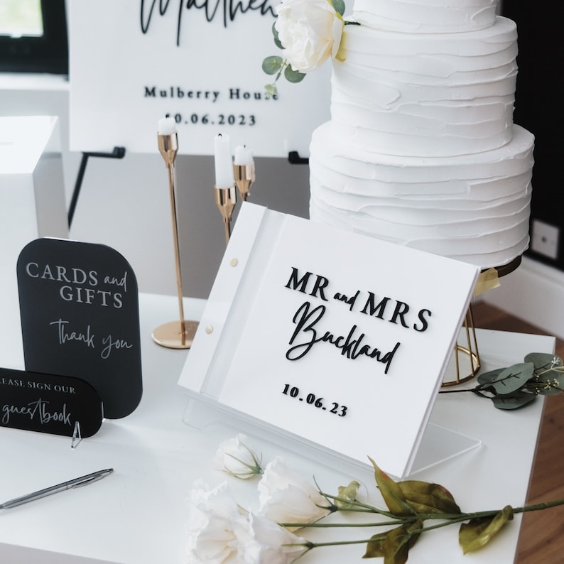 White Card Box for Wedding 3D  - Personalized Guest Book avis et prix