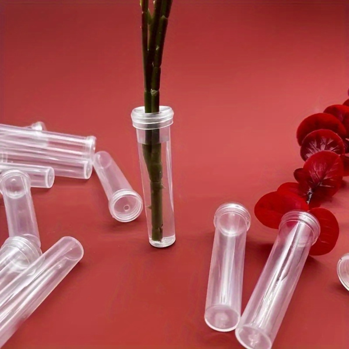 10Pc Transparent Plastic Flora - Wedding Floral Supply avis et prix
