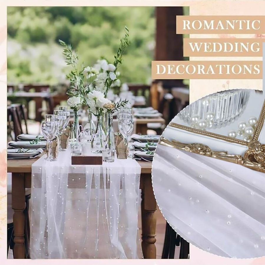 Tablecloths Decor Wedding Tabl - Aisle Runner White avis et prix