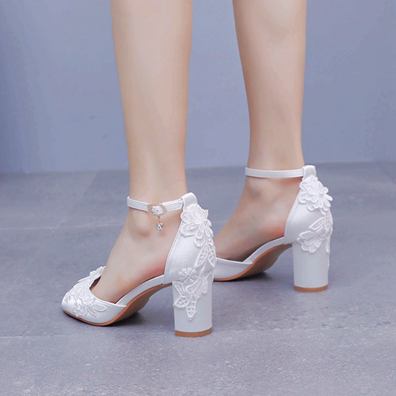 Women White Silk High Heels Su - Wedding Fx avis et prix