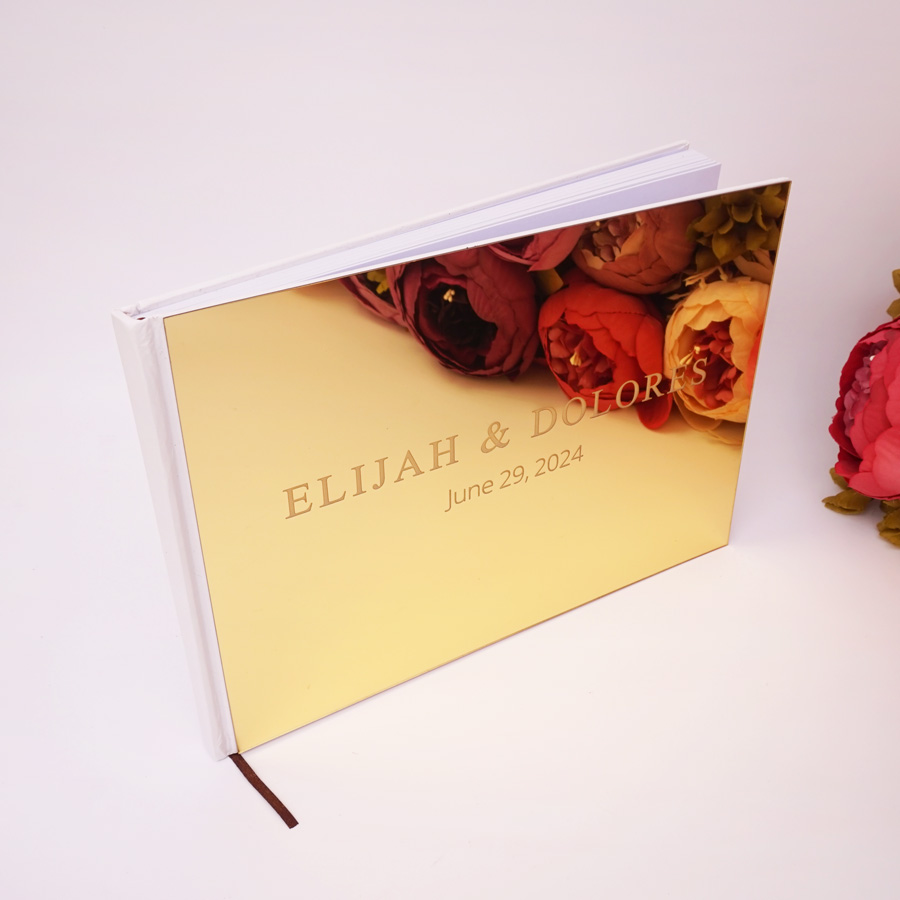 25x18cm Custom Horizontal Acry - Personalized Guest Book avis et prix