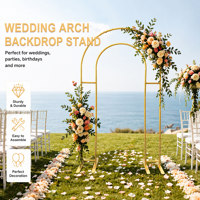 Open Arch Backdrop Stand, Doub - Wedding Balloon Arch avis et prix