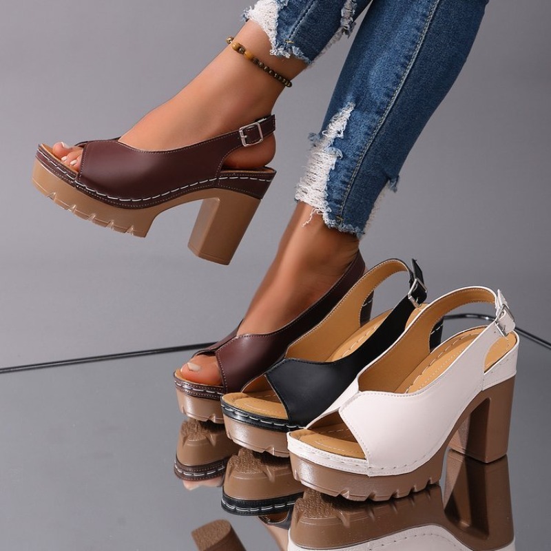 Women's Sandals Chunky High He - Wedding Fx avis et prix