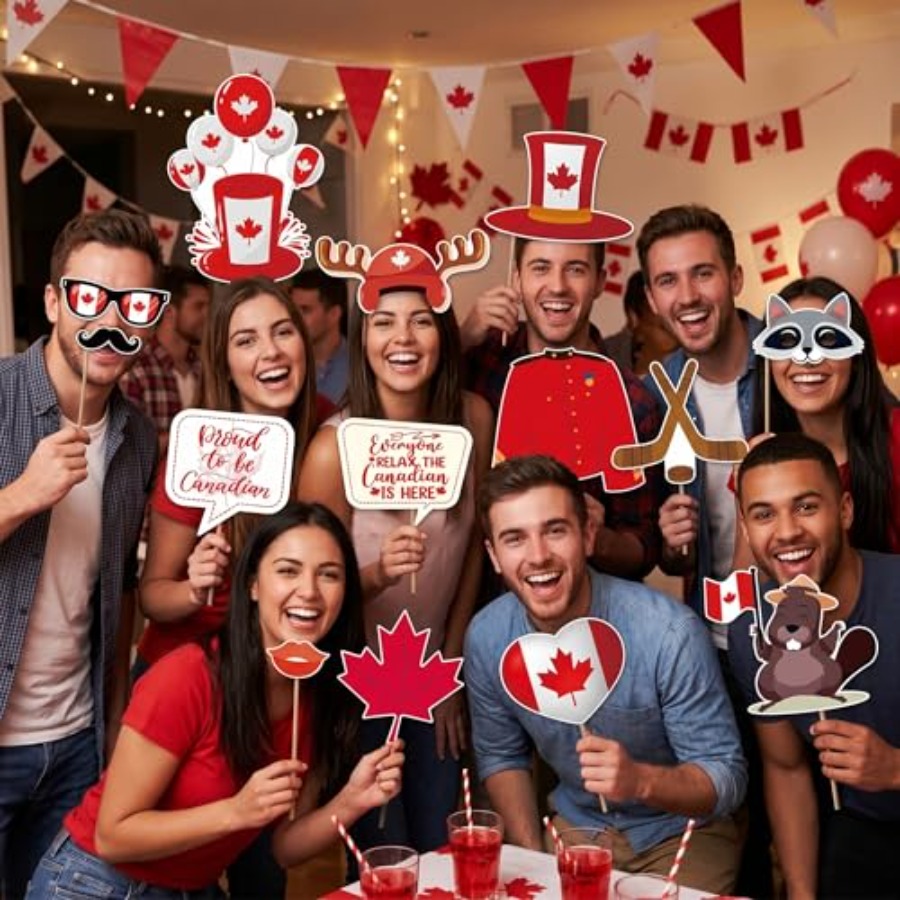 Canada Day Photo Booth Props D - Wedding Supply Canada avis et prix