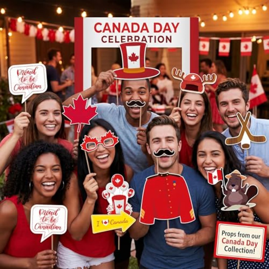 Canada Day Photo Booth Props D - Wedding Supply Canada avis et prix