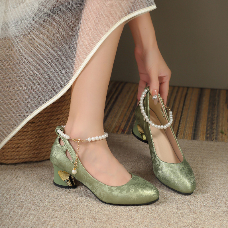 Retro Square Toe High Heels Wo - Wedding Fx avis et prix