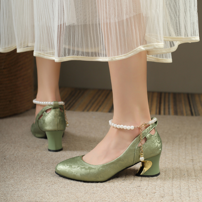 Retro Square Toe High Heels Wo - Wedding Fx avis et prix