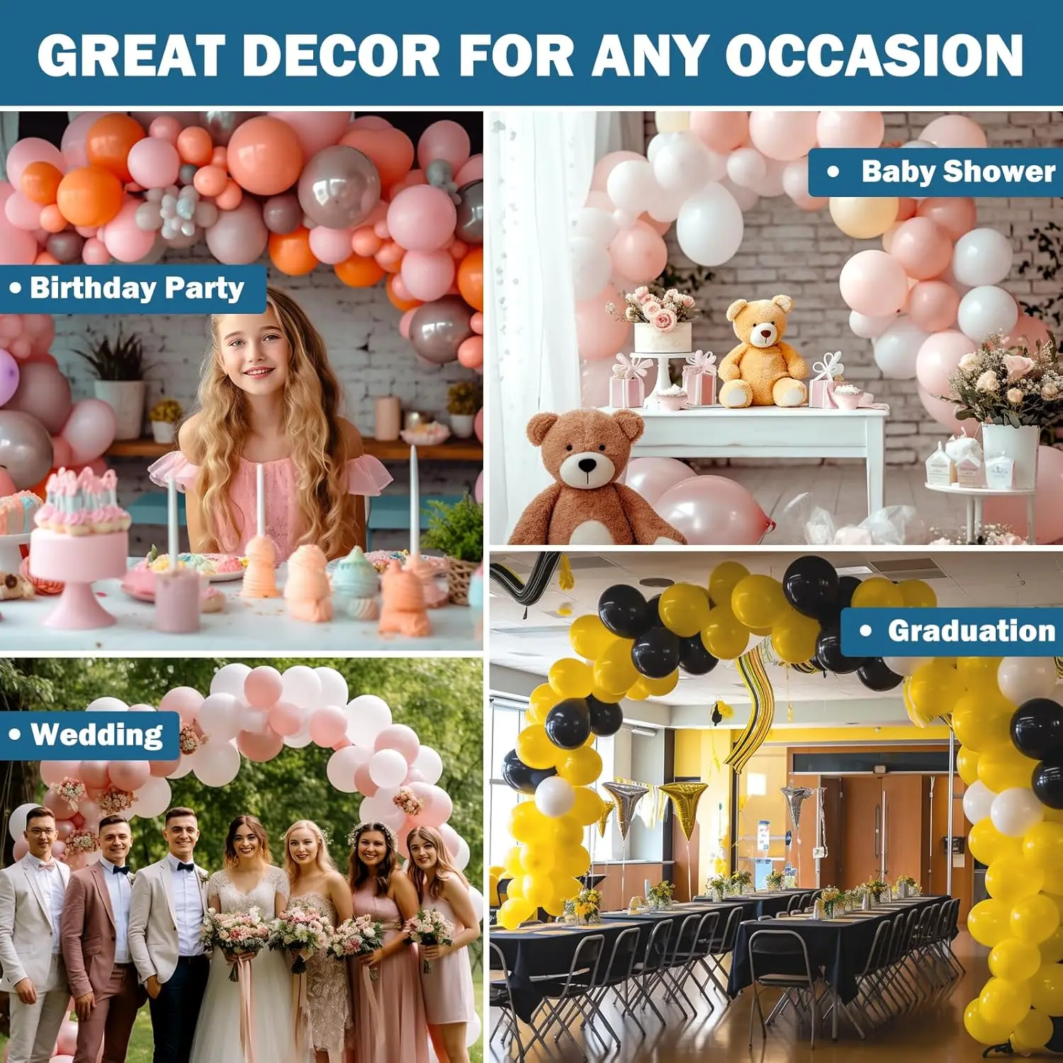 32.8 Feet Balloon Arch Garland - Wedding Balloon Arch avis et prix