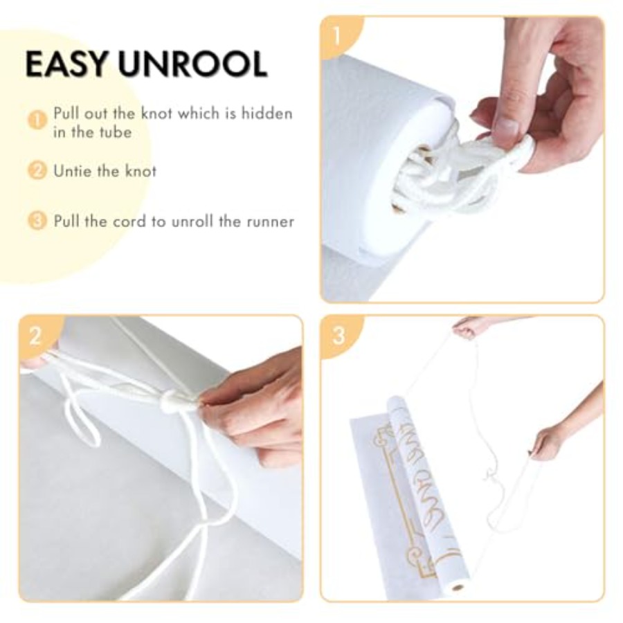Thickened Aisle Runner for Wed - Aisle Runner White avis et prix