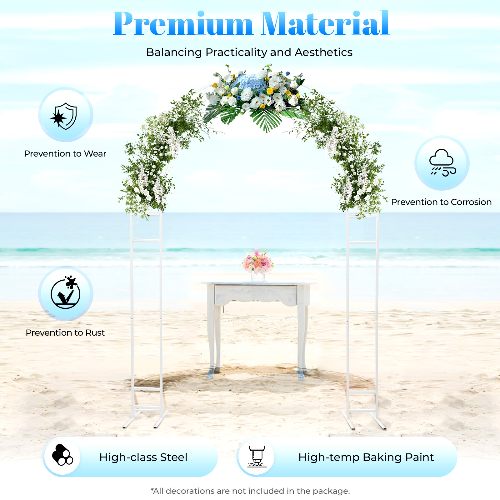 Metal Wedding Stand Arch Frame - Wedding Balloon Arch avis et prix
