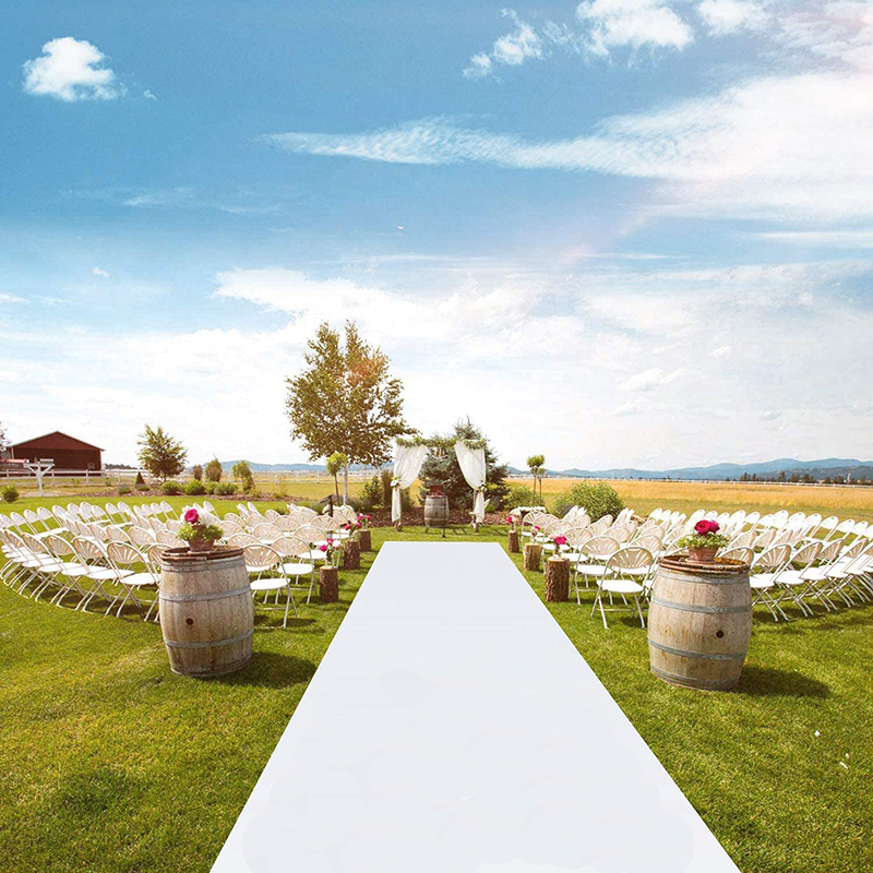 Romantic White Wedding Carpet  - Aisle Runner White avis et prix