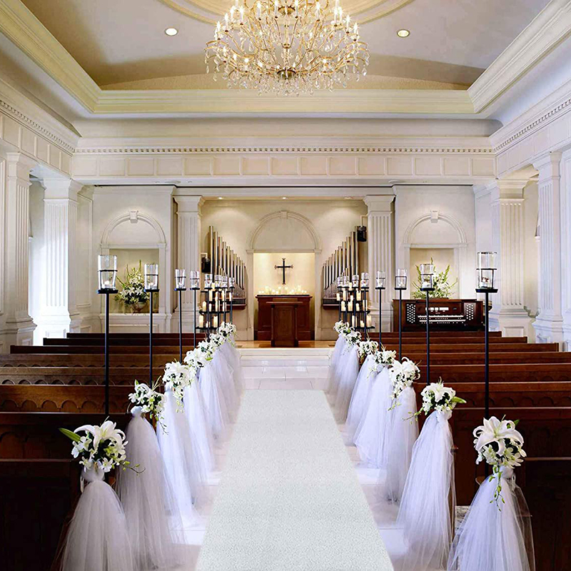 Romantic White Wedding Carpet  - Aisle Runner White avis et prix