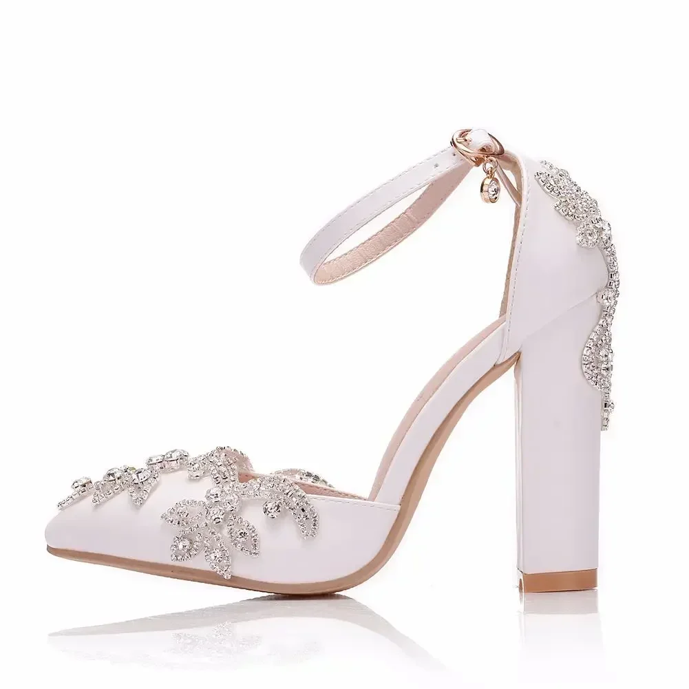 2026 Thick Heel Pointed Toe Sh - Wedding Super avis et prix