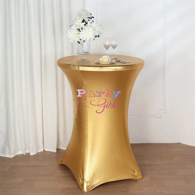 Hot Sale Metallic Spandex Tabl - Wedding Qq avis et prix