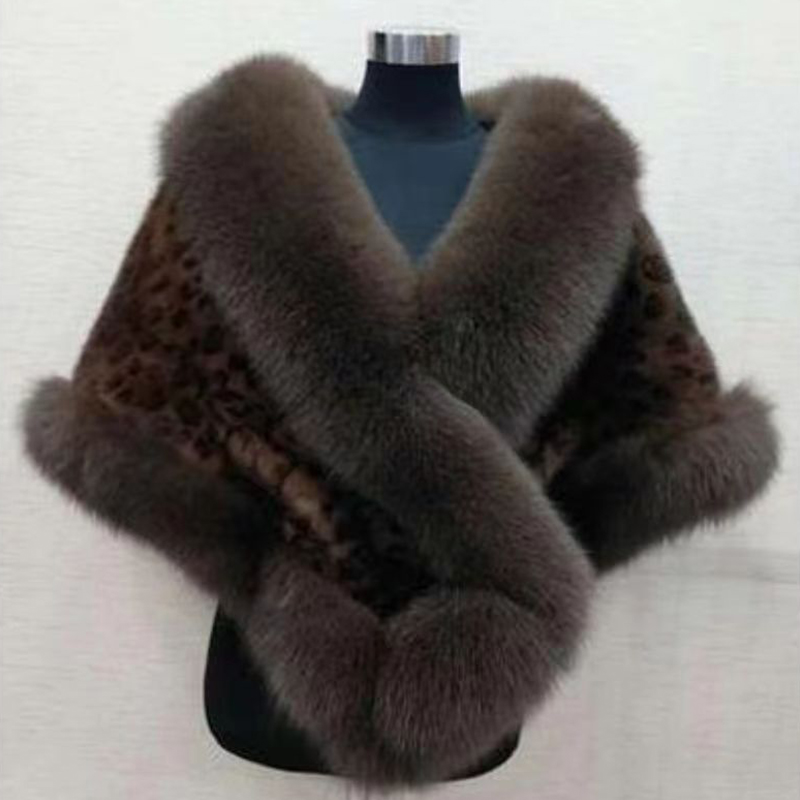 Women Winter Faux Mink Fox Fur - Wedding Dress Supply avis et prix