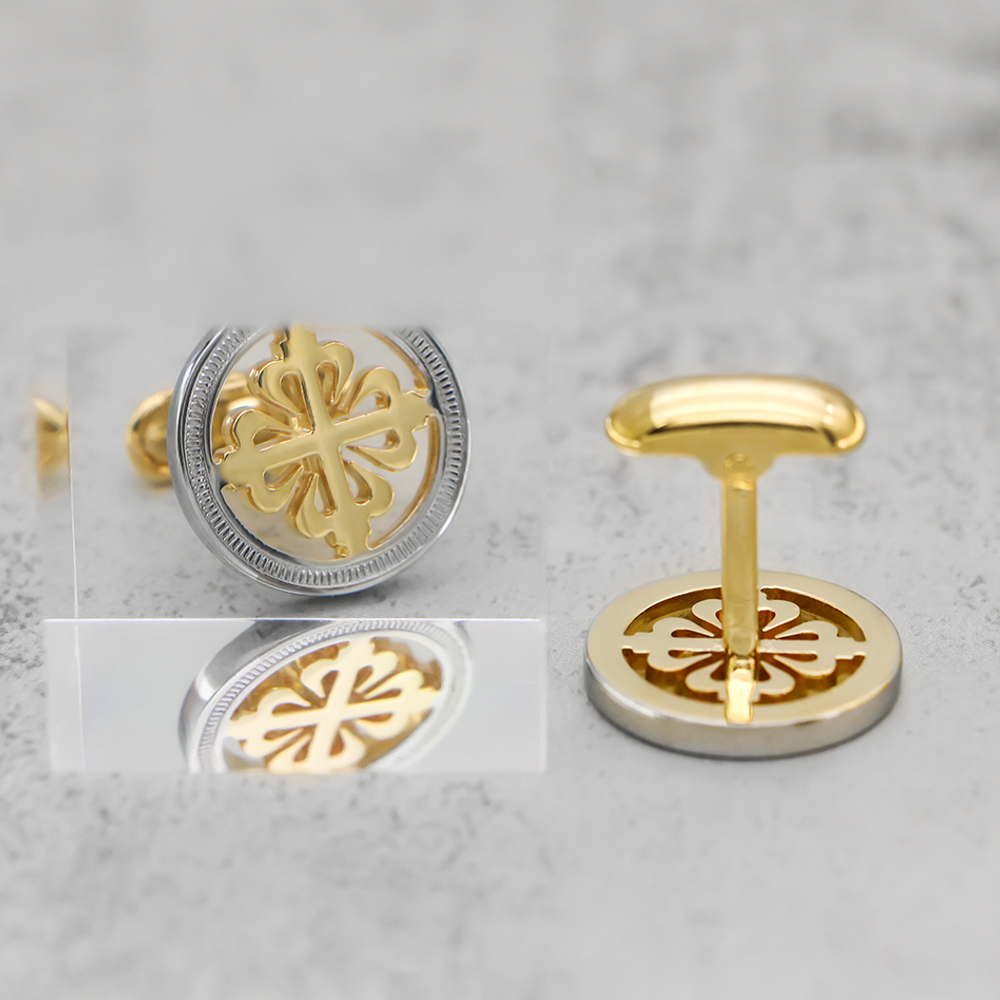 Luxury Iris Flower Cufflinks H - Wedding Supply Factory avis et prix