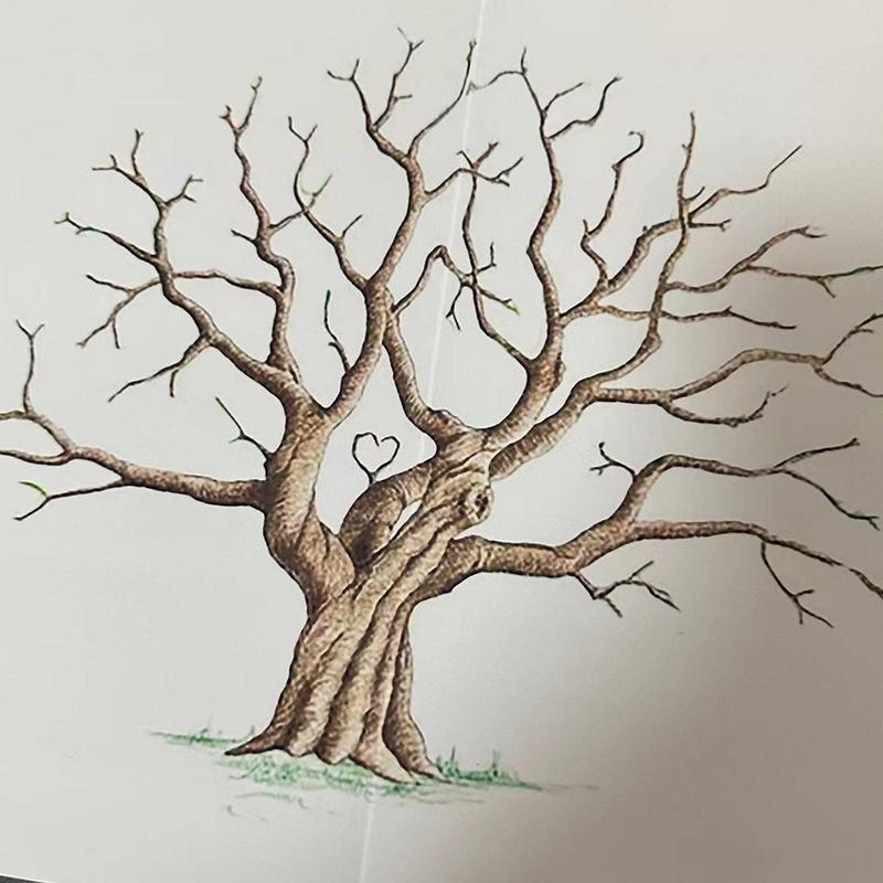 Fingerprint Tree Wedding Gradu - Personalized Guest Book avis et prix