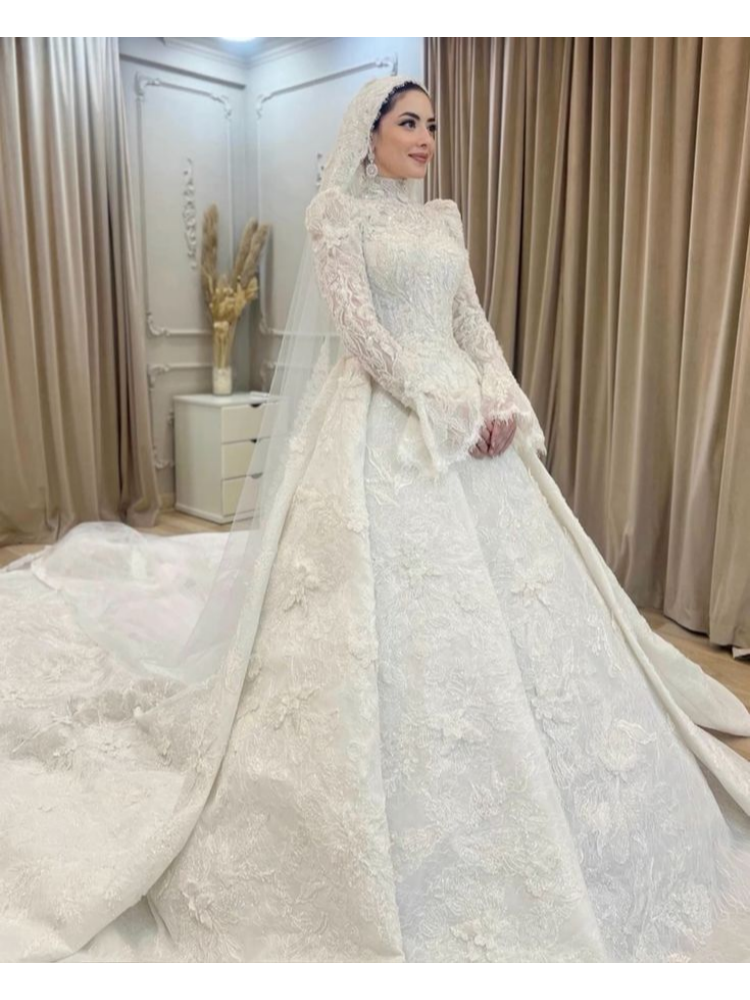Customized 2026 White Muslim S - Wedding Dress Supply avis et prix