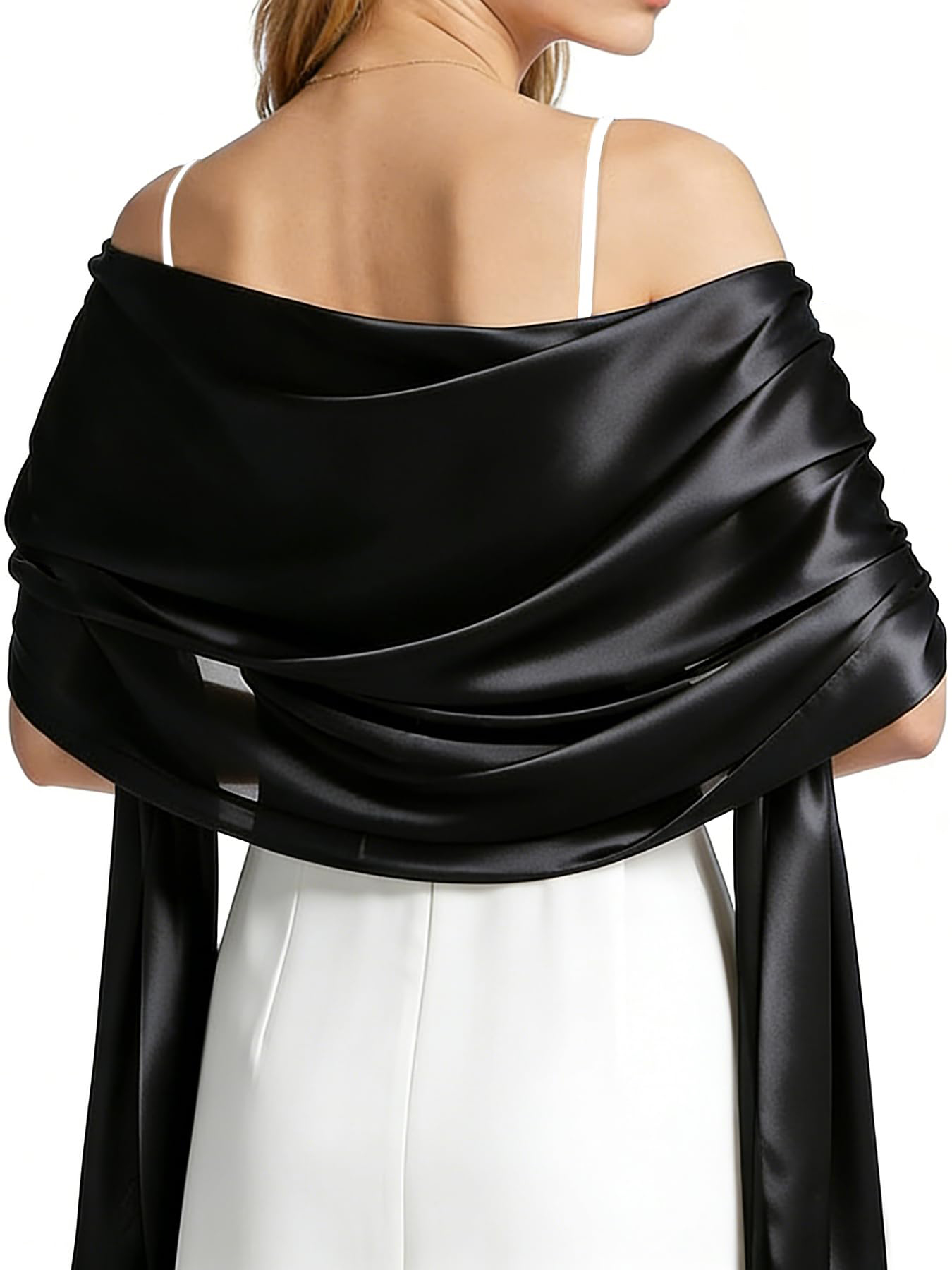 Satin Shawl Wraps for Women Ev - Wedding Dress Supply avis et prix
