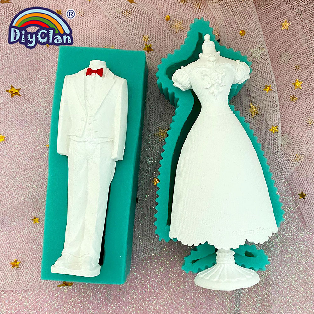 Marry Decoration Silicone Mold - Wedding Dress Supply avis et prix