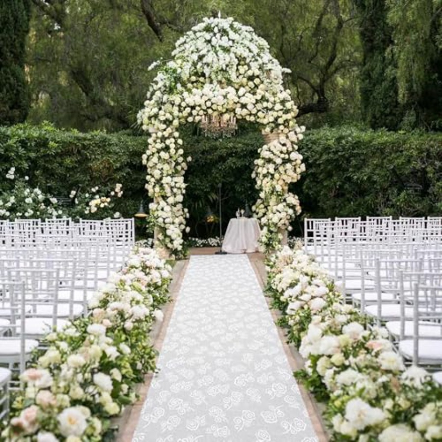 Thickened Aisle Runner for Wed - Aisle Runner White avis et prix