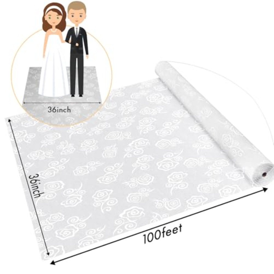 Thickened Aisle Runner for Wed - Aisle Runner White avis et prix