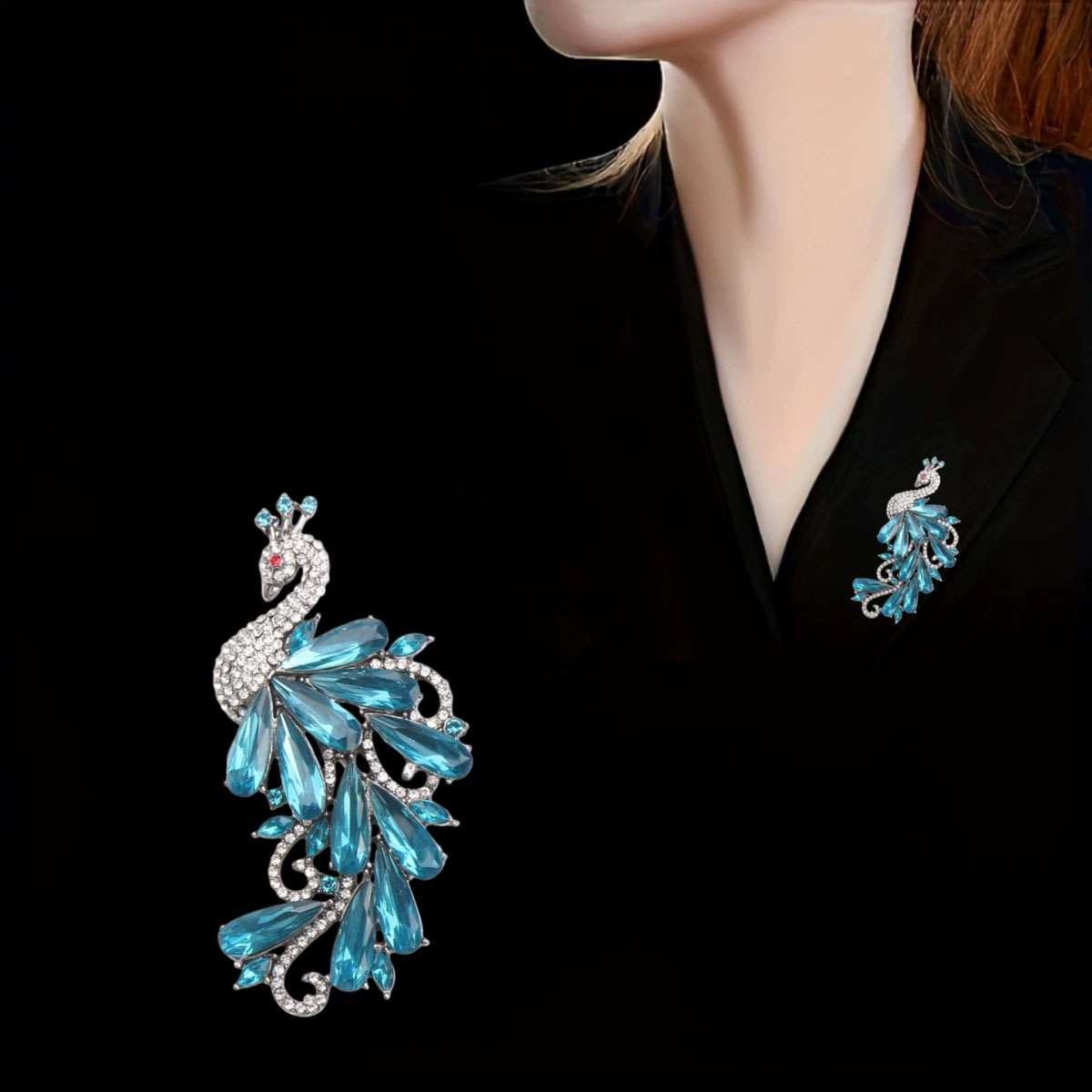 Luxury Rhinestones Peacock Bro - Suit Supply Wedding Party avis et prix