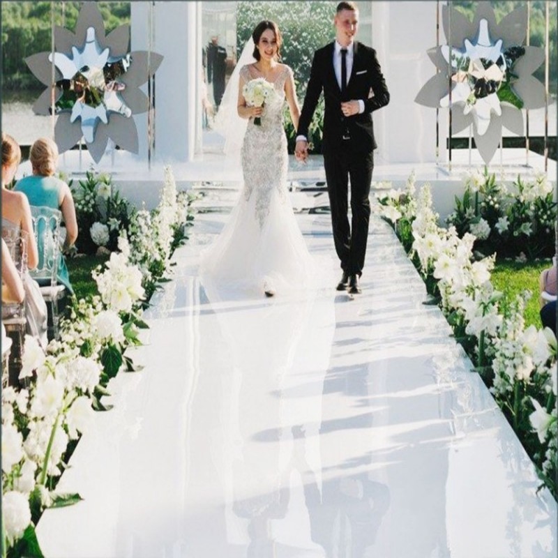 Luxury 1m To 2.4 Meters Wide W - Aisle Runner White avis et prix