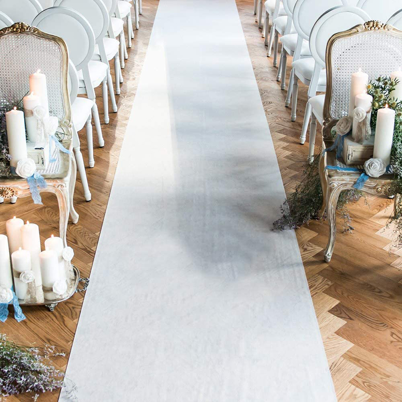 Anti-Slip Non-woven Fabric Wed - Aisle Runner White avis et prix