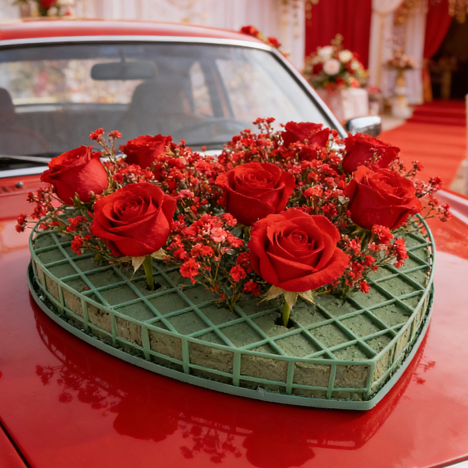 1Set Heart Floral Foam Cage Su - Wedding Floral Supply avis et prix