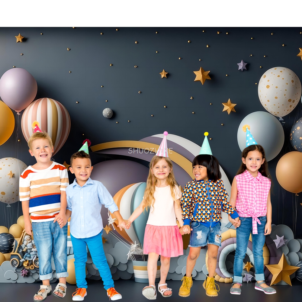 Photography Backdrop 3D Balloo - Wedding Qq avis et prix