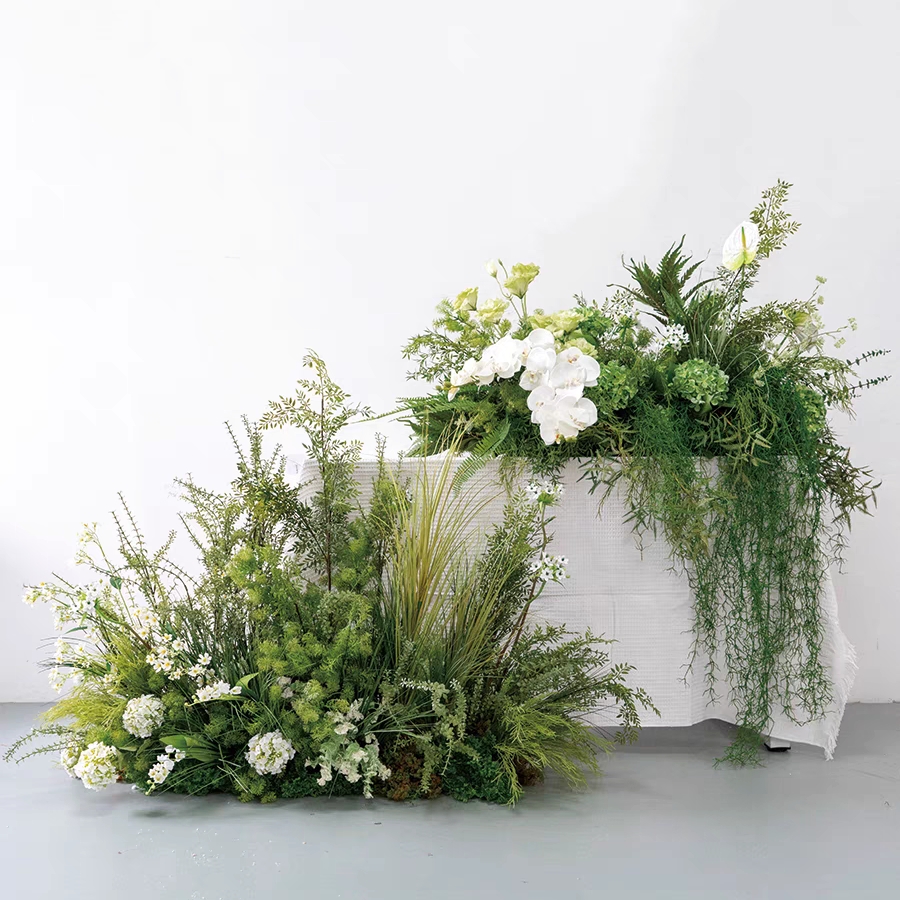 Green wedding decoration walkw - Aisle Runner White avis et prix