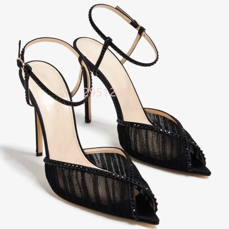 Peep Toe Mesh Pumps Buckles St - Wedding Super avis et prix
