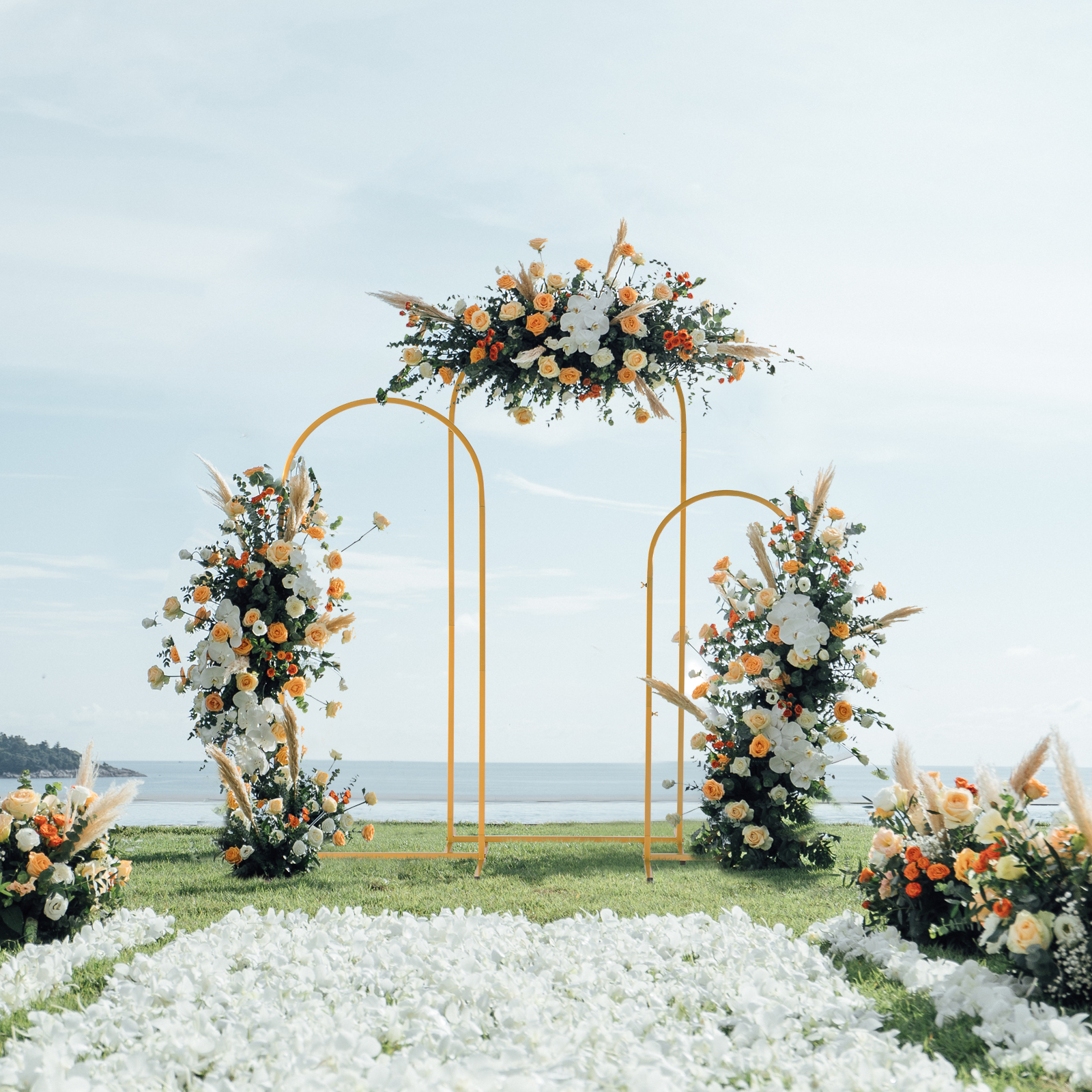 Golden metal balloon arch brac - Wedding Balloon Arch avis et prix