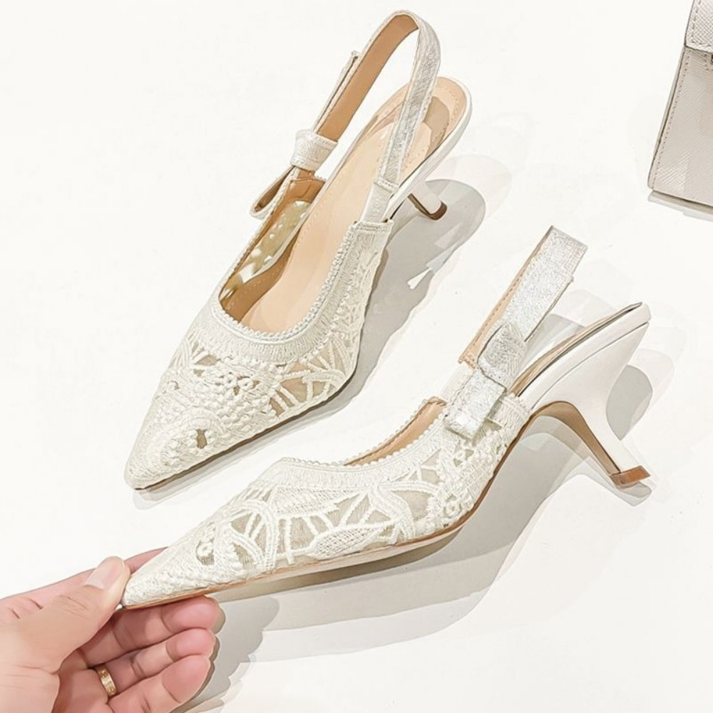 Genuine Leather High Heel Sand - Wedding Fx avis et prix