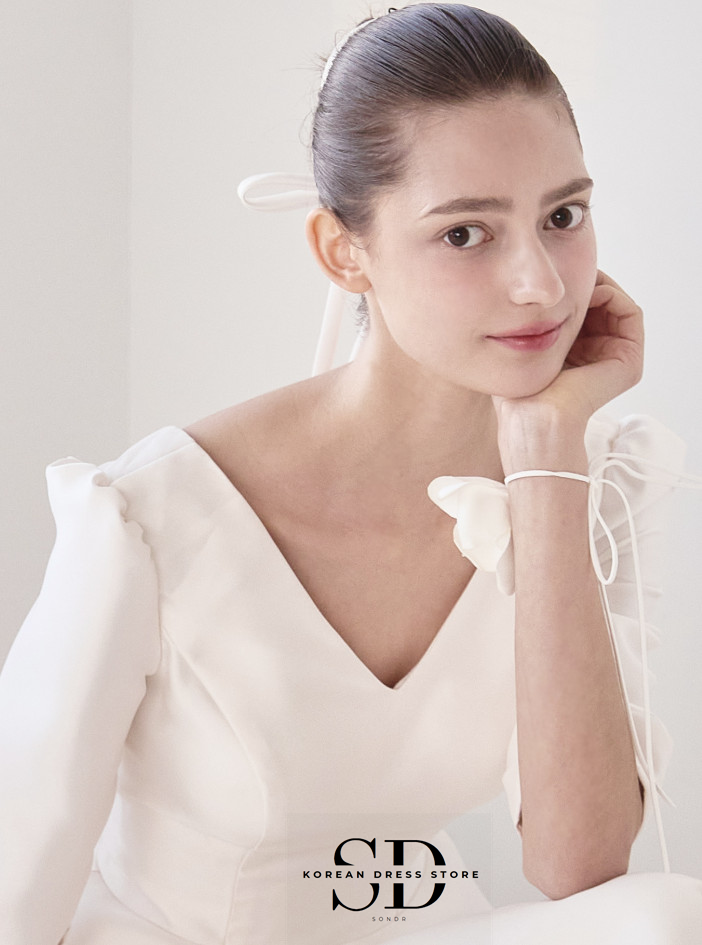 Sondr V-Neck Satin Half Sleeve - Wedding Qq avis et prix