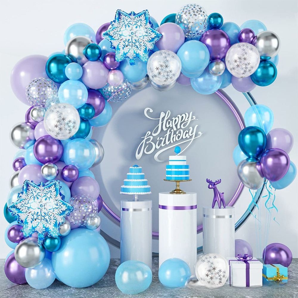 Winter Wonderland Snowflake Ba - Wedding Balloon Arch avis et prix