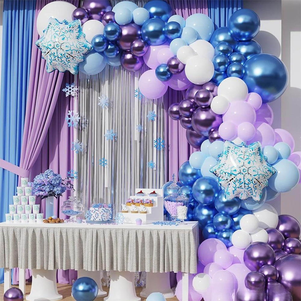 Winter Wonderland Snowflake Ba - Wedding Balloon Arch avis et prix