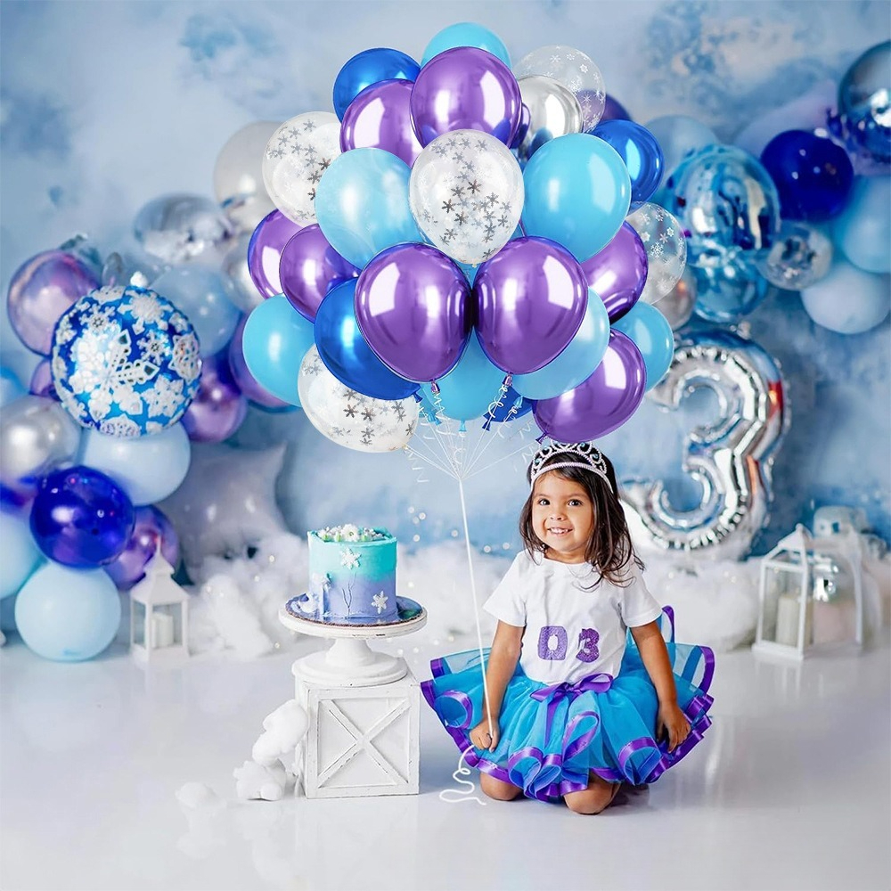 Winter Wonderland Snowflake Ba - Wedding Balloon Arch avis et prix